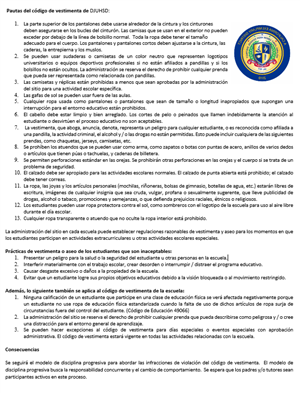 Dress code policy